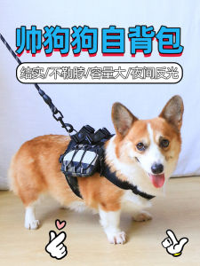 Large Dog Backpack Self-Carrying Outdoor Vest-Style Chest Strap Explosive Proof Pet Traveling Harness Doggy Bag for Dogs