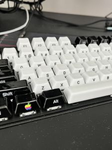 New Full Set English Alphabet Transfer Stickers for Desktop Laptop Keyboard Compatible with Apple Logo Key Modification