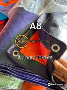 Terpal A8 Lebar 4 Meter berbagai ukuran terpal kuat dan tebal