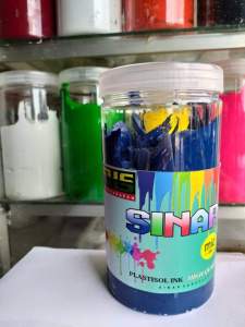 Tinta Plastisol MID Warna Biru SINAR HARAPAN Kemasan 1 Kg