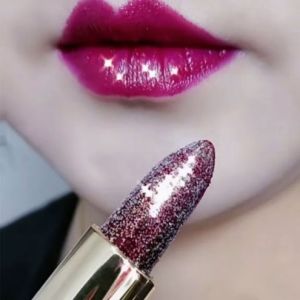 Pearlescent Glitter Lipstick Moisturizing Lipstick Long Lasting Non-Stick Cup Women Girls Cosmetic Tool Moisturizing Finishing Lipstick Waterproof Moisturizing Lip Gloss Lipstick For Women Pearly Glitter Lipstick