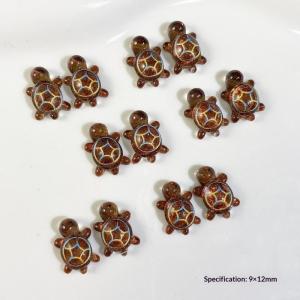 50Pcs Mini Resin Colorful Turtle Figurines Durable Tiny Animal Miniatures for Cake Topper DIY Photo Props Home Desk Ornament