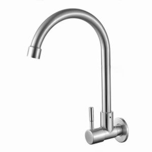 Stainless steel 304 Sink Wall-Mounted Faucet Kitchen Tap Water Saving