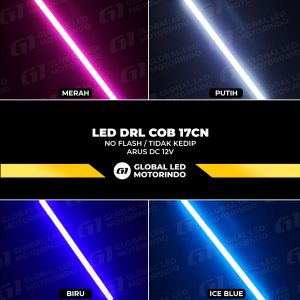 WERACE LED DRL COB No Flash Plasma 17cm Harga Sepasang Tahan Air Waterproof
