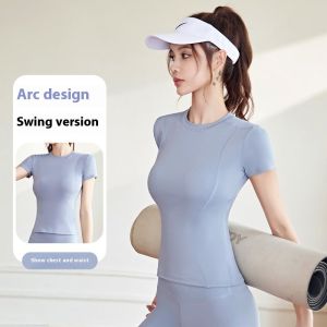 HUIESON เสื้อยืดออกกำลังกายสตรีที่มีการออกแบบโค้งสำหรับเข้ารูปพอดีและ Comfort