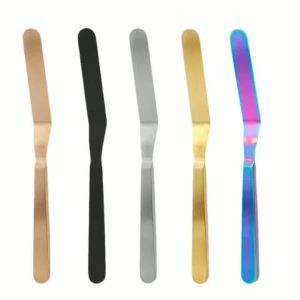 1 Cái 20Cm Thép Không Gỉ Offset Thìa Đũa Cho Bánh Kem Bơ Trải Làm Bánh Cong Kem Thìa Đũa Nhà Bếp Làm Bánh Dụng Cụ