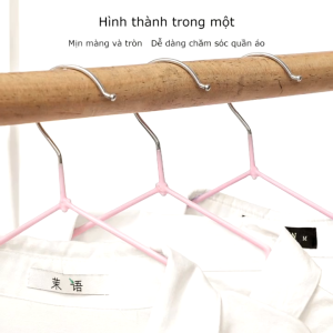 Móc áo chống trượt không trượt móc treo quần áo kim loại bọc nhựa-ESTLA