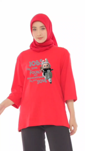 Forever Cloth Kaos Oversize 7/8 Motif Labubu Cotton Combed 24s Premium