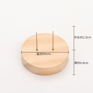 Wooden Standing Base Support Frame Hook Needle Doll Toy Accessories Handmade Wool Felt Real Wood Doll Collectibles Fixation