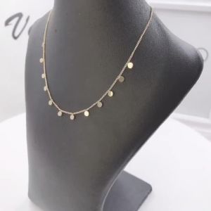 LUXUSTEEL Nhỏ Mặt Dây Chuyền Vòng Cổ Choker Dành Cho Nữ Cô Gái Thép Không Gỉ Thời Trang Dainty Đồng Xu Ngôi Sao Bé Chân Charm Trang Sức