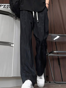 American Style Dyed Casual Pants Mens Spring Autumn New Loose High Sensation Sport Straight Winter Floor-Length Trousers