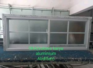 JENDELA SLIDING ORNAMEN UK T50xL120 komplit harga murah