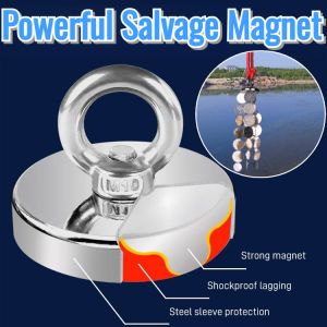 Powerful Salvage Magnet Super Power Salvage Fishing Magnetic Stell Magnet Hook Tool