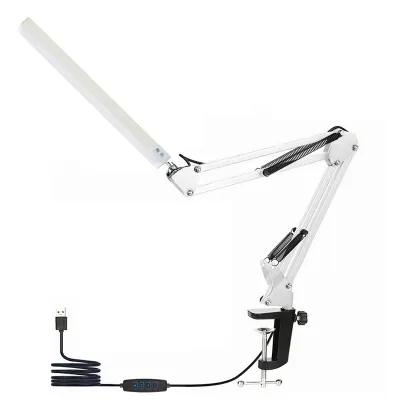 Đèn Bàn LED Có Thể Điều Chỉnh Độ Sáng Với Cần Xoay 10 Mức Độ Sáng 3 Chế Độ Chiếu Sáng Đèn Bàn Bảo Vệ Mắt Có Kẹp Để Đọc Sách Và Làm Việc