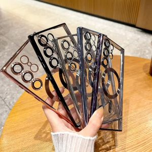 Plating การป้องกันเลนส์กล้องเต็มรูปแบบ เคส samsung For Samsung Note10 20 ซัมซุง S25 S24 s23 s22 s21 s20 plus ultra FE#19