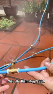 Thân Đế gắn béc phun sương bằng đồng (nối ống 8mm) phun sương tưới cây