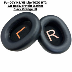 Replacement Protein Leather Earpads for QCY H3 H3 Lite TOZO HT2 Cooling Gel Ear Cushions Headband Pad