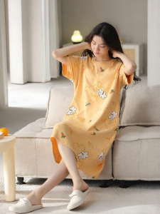 THREEGUN | Thin Cotton Padded Home Dress