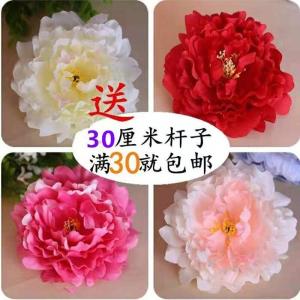 Large Peony Artificial Flowers Wall Decorations Wedding DIY Pathway Guide Fake Flowers Bouquet Home Decorations Silk Flowers