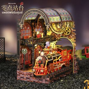 ชุดทำโมเดลหนังสือ 3 มิติ ZERO PIATFORM แบบ DIY ฉากถนนจิ๋ว งานไม้สำหรับผู้ใหญ่ ของขวัญสร้างสรรค์