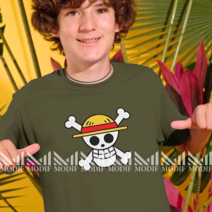 Mugiwara flag kids graphic t-shirt premium cotton boys & girls baju tshirt Budak lelaki perempuan