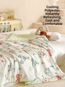 MISU | Cute Cartoon Hand-drawn Cooling Ice Silk Summer Quilt