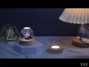 Lampu Tidur Bola Kristal LED Astronot Lampu Hias Aesthetic Warm White Dekorasi Kamar