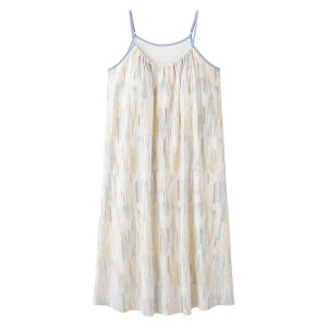 Váy ngủ nữ MiiOW làm bằng vải cotton có đệm ngực chống lộ có thể mặc ngoài