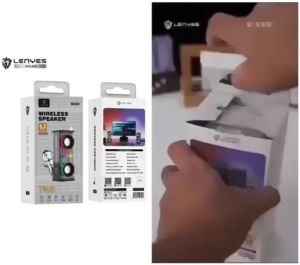 { NY ACC } LENYES S220 Speaker Bluetooth Wireless 12W RGB TWS Original