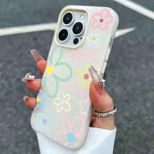 Spring Flower Pattern Jelly Silicone Phone Case For iPhone 17 Pro Max 15 14 13 12 11 16 Pro XS X XR 7 8 Plus 17 Air Bumper Cover