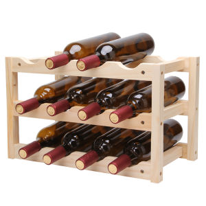 Creative Folding Durable Wine Rack 12 Bottles