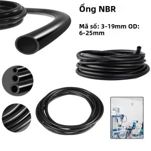 Ống Dẫn Nhiên Liệu Cao Su Nitrile Màu Đen Lỗ Trơn Dùng Cho Xăng/bộ Chế Hòa Khí Đường Kính Trong Từ 3mm Đến 19mm Chiều Dài 1M/3M Chịu Dầu Dùng Cho Hệ Thống Ống Nước