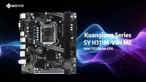SOYO | SOYO H311M Motherboard Game I3 7100CPU 8G RAM Memory TPM2.0 LGA1151 Computer Combo Set Desktop PCIe3.0X16 HDMI 24+8PIN VGA