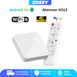 ZDSSY Newest H96 MAX H313 Smart TV Box Android 14 Wifi6 BT 4K HD Google Voice Media Player Voice Assistant Remote 2GB 16GB 8GB Set Top TV Box