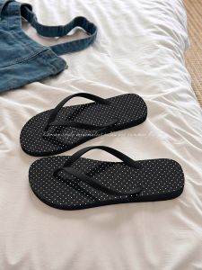 FZT | Dép Xỏ Ngón Chống Trượt Họa Tiết Chấm Bi Dễ Thương