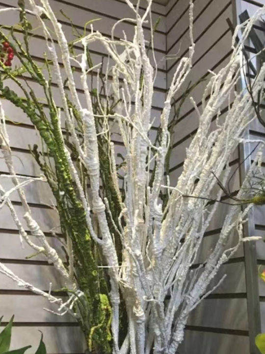 กิ่งไม้แห้งจำลอง ผ้าไหม สำหรับจัดดอกไม้