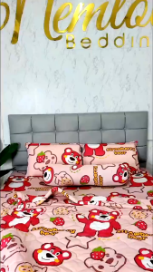 🌟SHOP YÊU THÍCH🌟Bộ Ga Gối 4 Món Thun Hàn Quốc In 5D Thoáng Mát Không Nhăn Xù Mềm Mịn_Nemtot Bedding