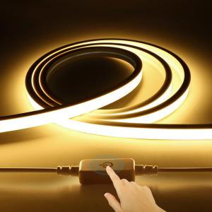 ใหม่ 1 M-10 M 24 V COB Neon Strip Light 320 LEDs/M กันน้ําหรี่แสงได้ Touch Sensor สวิทช์ห้องครัวห้องน้ําตกแต่งห้องนอน