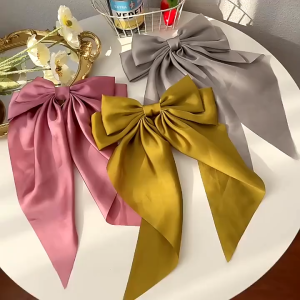 (Bisa Untuk HIjab) Jedai Jepit Rambut Jepitan Wanita Pita Besar Panjang Lucu Ekor Panjang Aksesoris Fashion Gaya Korea Korea Thailand Premium Ori Original