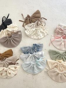 SHENGFEILA | Cotton Gauze Baby Bib Adjustable Strap Petal Design