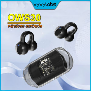 Vyvylabs Sports Earphones OWS30 ห้อยคล้องหูแบบเปิดโล่งหูฟังสำหรับเล่นกีฬาสเตอริโอลดเสียงรบกวนแบบไร้สาย5.3เบามากและทนทาน Earbuds