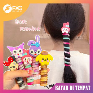 FXG iKat Rambut Lucu Spiral Aksesoris Kepala Karakter Kartun Anak Kepang ACC03