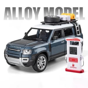 1:24 Defender With Tools Alloy Diecasts & Toy Vehicles Toy Car Model Sound and light Collection Kids Toy Gifts