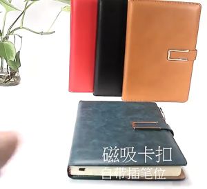 A5 PU Leather Business Notebook Snap Line Paper Notepad 100 Sheets wholesale notebook school supplies