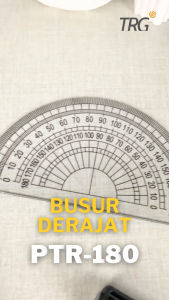 TRG Penggaris Busur 180 Derajat Plastik PRT-180- Plastic Protractor Half Circle 10 cm TRG