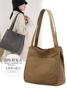 Love All Over The City Canvas Tote Bag Womens Artistic Intellectual Retro Style University Student Class Notes Handbag Large Capacity Single Shoulder Crossbody Bag