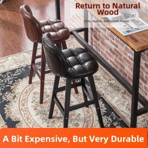 Luxury Modern Wooden Bar Stool