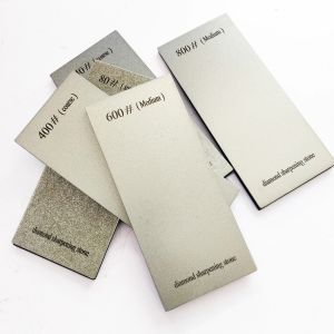 1pc Diamond Sharpening Stone Grinding Stone Kitchen Knife Sharpener Stone With Sponge Non--slip Pad Wet Stones For Sharping