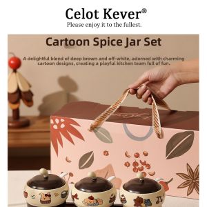 Attractive Ceramic Spice Container Gift Box