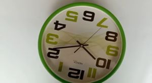 Jam Dinding Quartz Monza M5 Besar Hitam Putih Doff Minimalis Polos Garansi Diameter 30cm